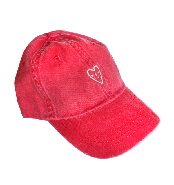 Gorra roja corazón