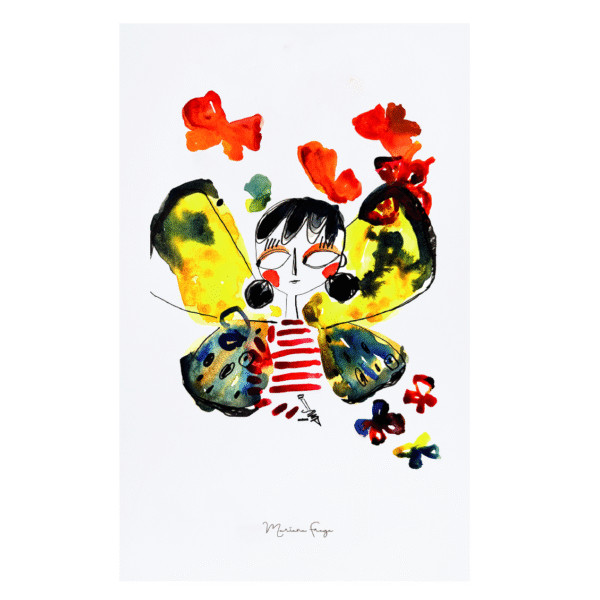 Colección Ilustrada Coffee Canvas "Mariposa"