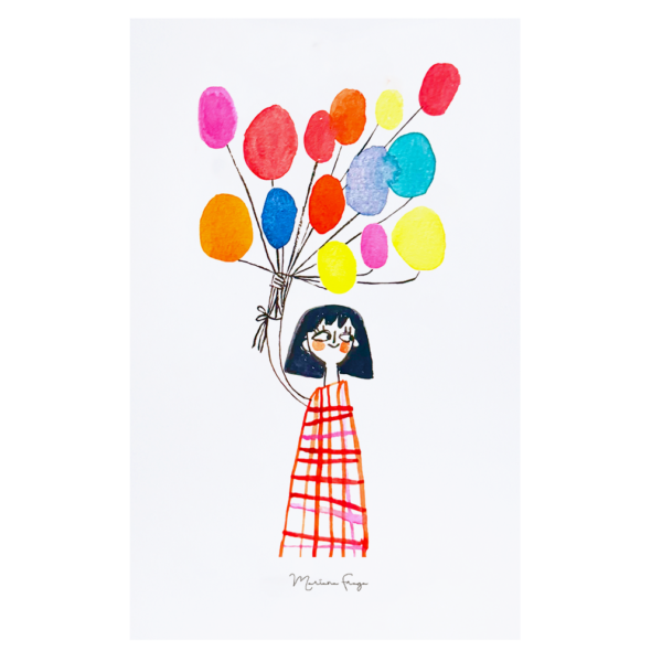 Colección Ilustrada Coffee Canvas "Globos"