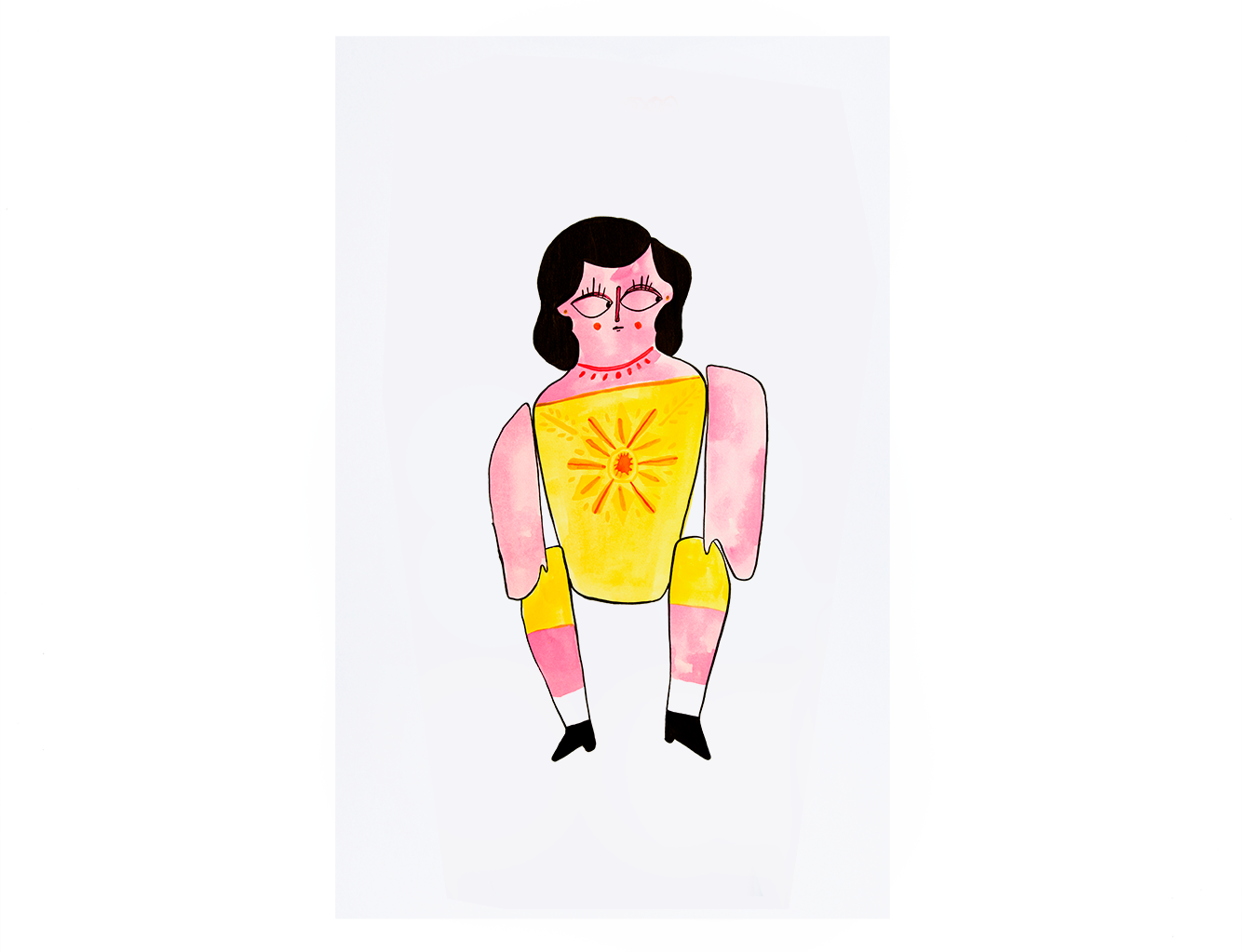 Lo que habita aquí Art print: Lupita